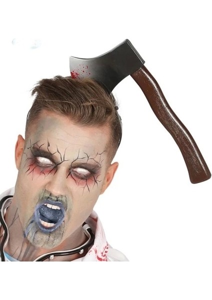 Kafaya Saplanmış Halloween Kanlı Balta Şaka Tacı fiyatları