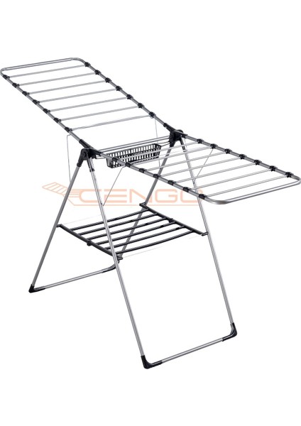 Metal Gri Çamaşır Kurutmalık, Sağlam ve Şık Tasarım