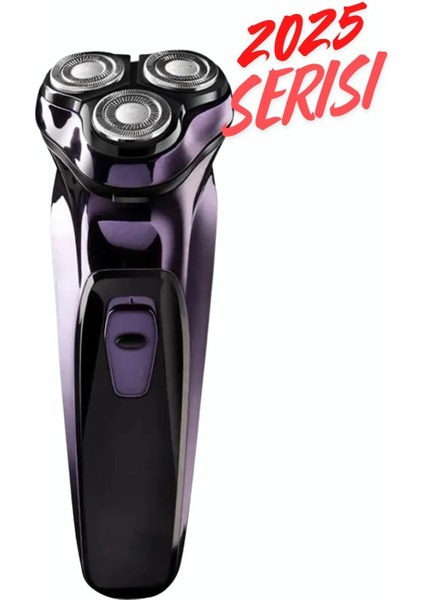 3 Bıçaklı Şarjlı Günlük Tıraş Makinesi, Yüksek Performans, Hassas Ve Konforlu Tıraş