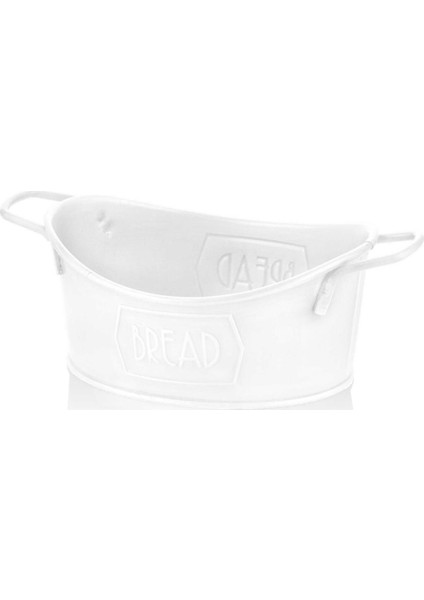 Elite The Mia Galvaniz Ekmek Servisi 23X14 cm Beyaz 1 Adet