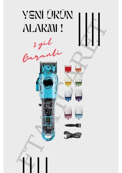 Renkli Çok Fonksiyonlu Şarjlı Tıraş Makinesi, Saç, Sakal Ve Vücut Kullanımı
