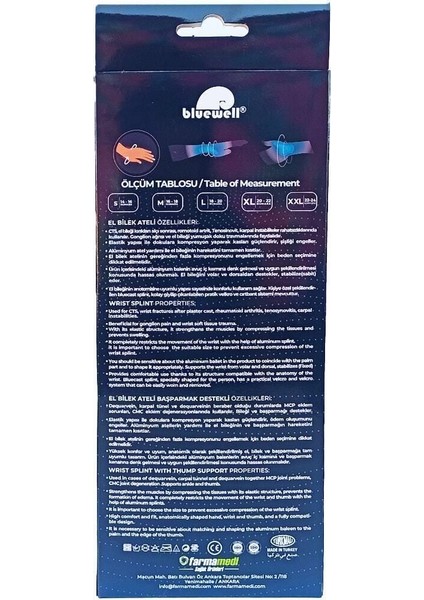 Neopren El Bilek Ateli, Sağ Beden, TR Menşei, Konfor ve Destek Sağlar