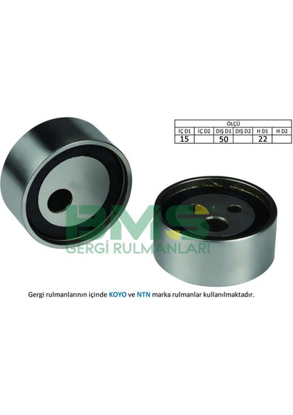 Eksantrik Gergi Rulmani R19 1.2-1.4 -Clio 1.2-1.4-Kangoo 1.2-Megane 1.4-Clio-Kangoo-Twng 1.2 Megane 1.6 - K7J Dpmah