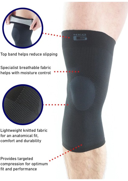 Neo-g Hava Akışı Diz Desteği Large Beden L, Standart Yön indirimleri