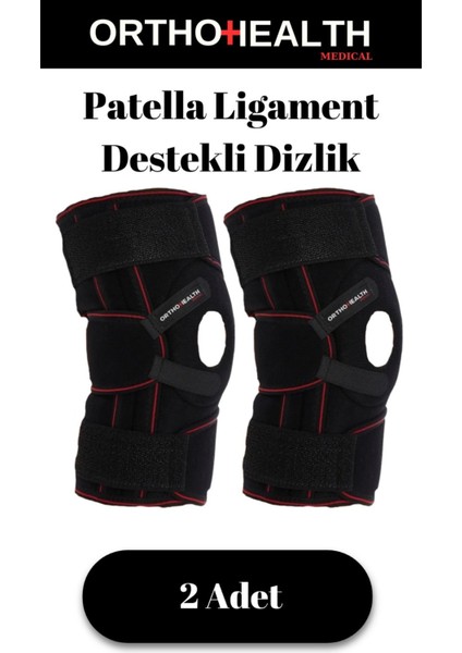 Unisex Dizlik 2’li, Egzersiz, Ağırlık Kaldırma, Menisküs Desteği, Standart Beden