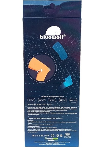 Deve Tüyü Dizlik Xlarge Çiftli Beden Standart Yön TR Bluewell