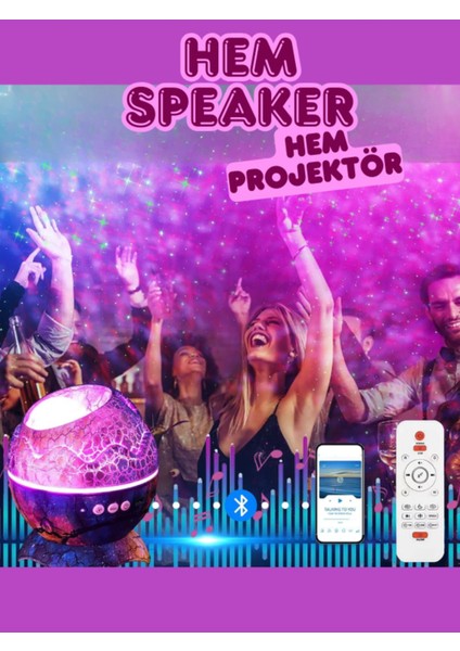 Kumandalı Gece Lambası Projektör Işık Çocuklar Için Eğitici Bluetooth Hoparlör Dinazor Yumurtası modelleri