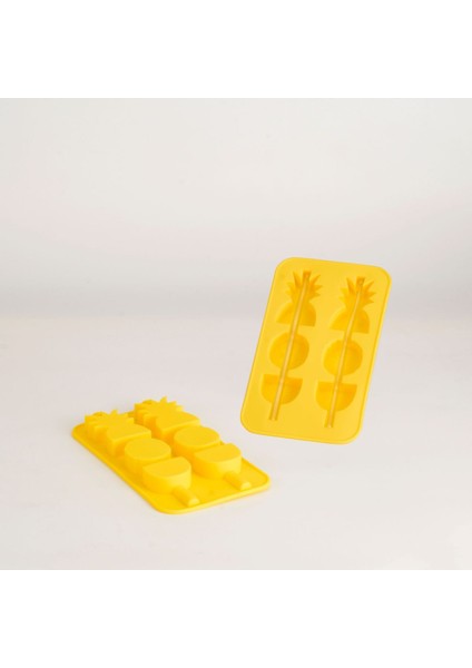 Elite Silikon Ananas Figürlü Pipetli Buz Kalıbı 1 Adet