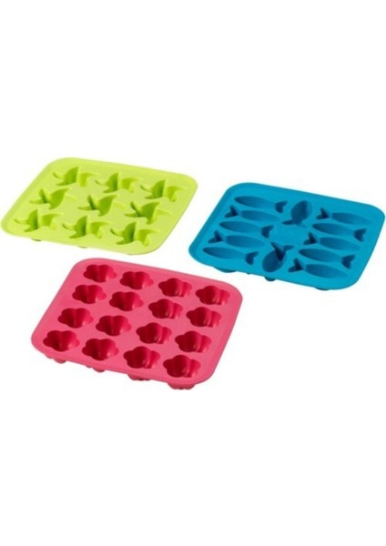 Elite Yeşil Renk Plastık Buz Kalıbı 1 Adet 1 Adet