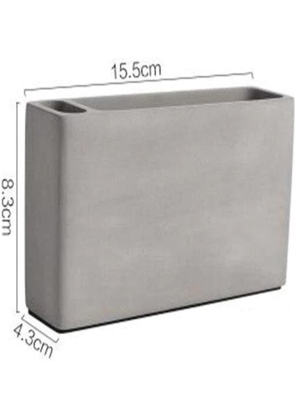 Elite Gri Beton Dekoratif Peçetelik ve Kürdanlık Restoran Kafe Lokanta 1 Adet modelleri