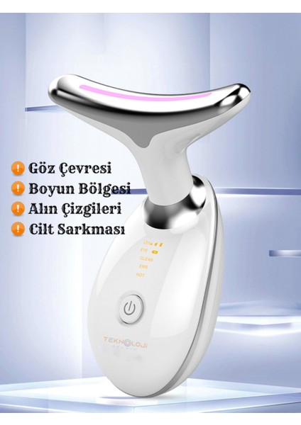 Ems Güzellik Cihazı Yüz Boyun 7 Işık Cilt Gençleştirme 7000/M Akustik Titreşim fiyatları