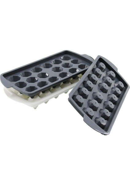 Elite Yenii Plastik Renkli Kapaklı Elmas Buzluk Desingstore 1099594 1 Adet
