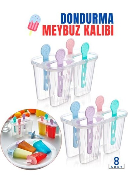 Elite Dktt Dondurma Meybuz Kalıbı 8 Adet Bovezzo Design 1 Adet