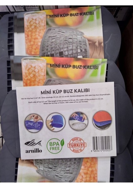Elite Esnek Silikon Buz Kalıbı Mini Buz Küpleri 24X12X1 cm 1 Adet fırsatları