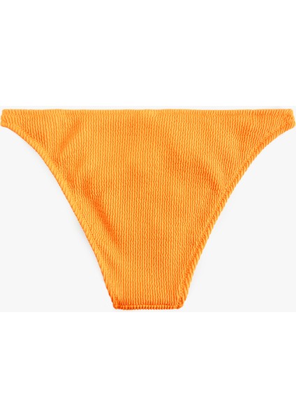 Asimetrik Bel Detaylı Dokulu Brazilian Bikini Altı fiyatları