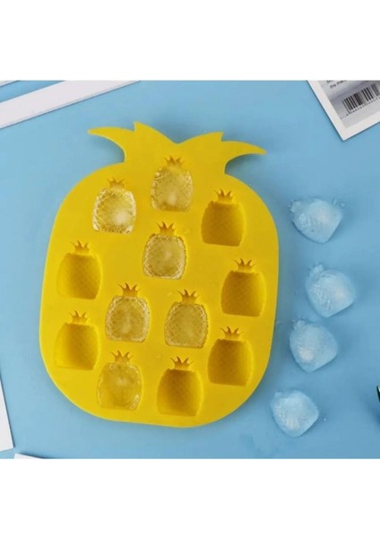 Elite Pratik Ananas Şeklinde Buz Kalıbı | Silikon Ananas Şeklinde Buz Kalıbı 1 Adet modelleri