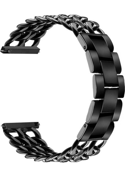 Huawei Watch Gt 3 46MM Uyumlu Krd-17 Metal Kordon Zore - Siyah indirimleri