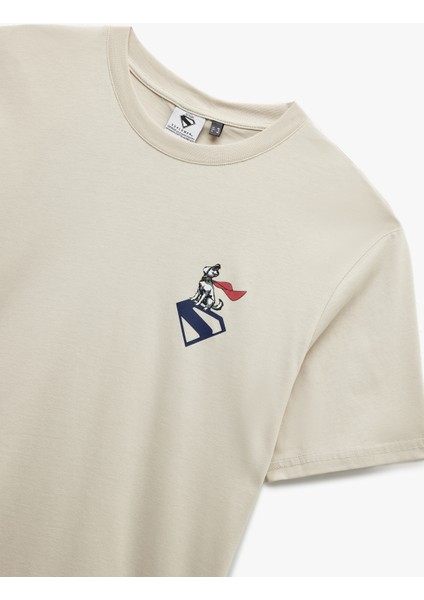 Kısa Kollu Pamuklu Regular Fit Bisiklet Yaka Arkası Baskılı Lisanslı Superman Tişört modelleri