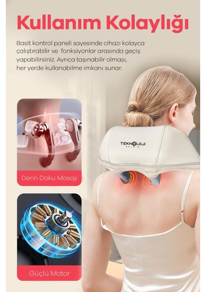 Masaj Aleti Şarjlı Ovmalı Isıtmalı Yeni Nesil Insan Eli Yoğurmahisli Boyun Sırt Tasnablir Masj Cihaz fiyatları