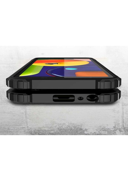 Galaxy A01 Core Kılıf Crcr Crash Silikon Kapak-Gold