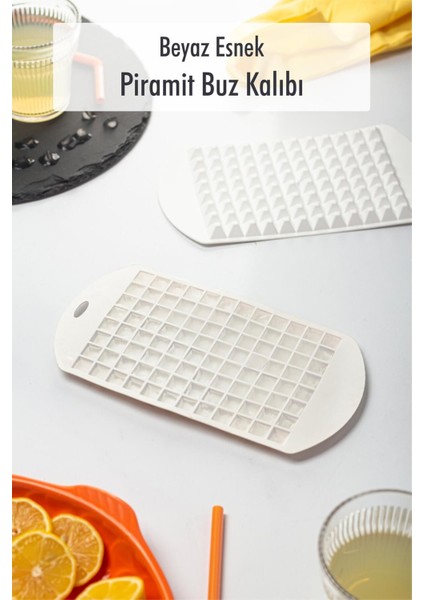 Elite Beyaz Piramit Buz Kalıbı(13*24*2 Cm) 1 Adet