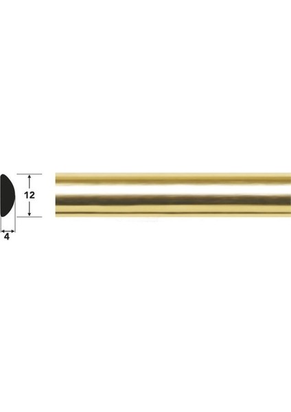 Gold Altın Yapışkanlı Nikelaj Tampon Panjur Şeridi 12 mm 1 Metre modelleri