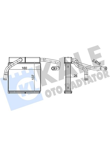 Kalorifer Radyatoru Brazıng Al/al Ford Ranger 98 06 Mazda B-Bt-50 3943167-UJ0861A10-XM3418476CA