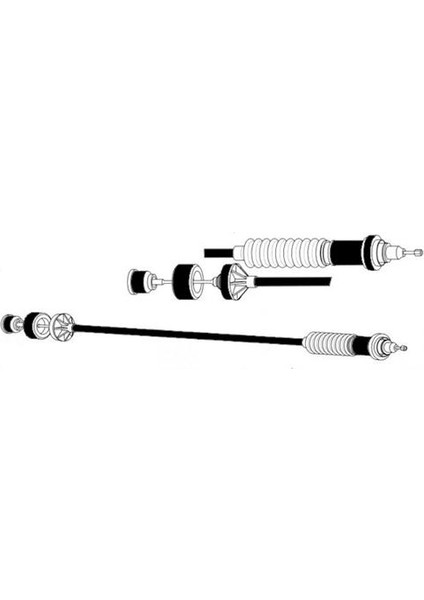 Debriyaj Teli Partner-Berlıngo DW8B 03-08 x 2150.CX-9661239180-2150.CS