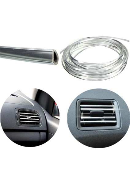 U Tip Geçmeli Krom Nikelaj Şerit Mat Silver 3 Metre fırsatları