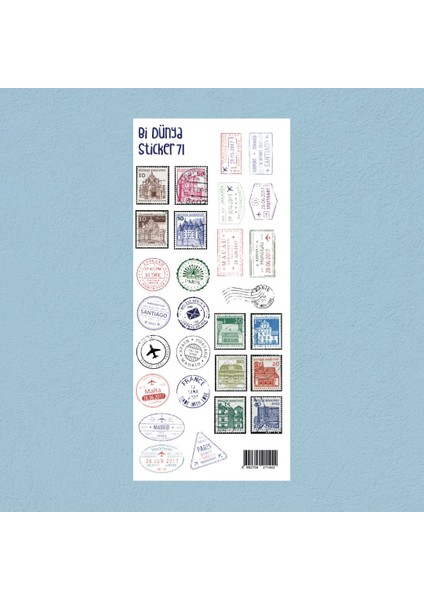 M71 – Posta Pulları Sticker Seti