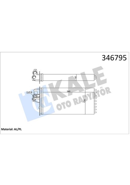 Kalorıfer Radyatoru Mercedes Vıto W638 96 03 A0038350001
