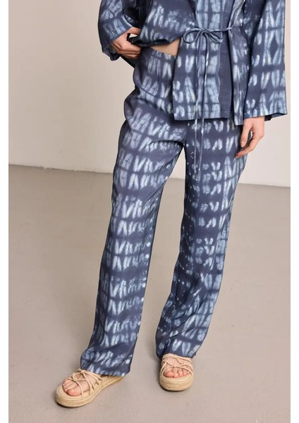 Kelebek Koleksiyonu Batik Pantolon - Mavi modelleri