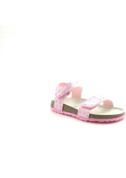 Ortopedik Çocuk Sandalet F 000123-5520 - Pembe Boyalı