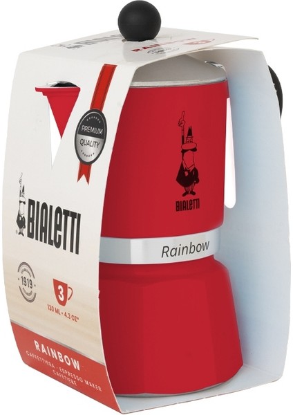 Rainbow Kırmızı Mokapot (6 Cup)