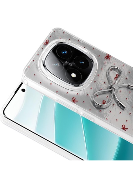 Redmi Note 14 Pro 5g Kılıf Kamera Korumalı Figürlü Crcr Ponti Silikon Kapak - Beyaz