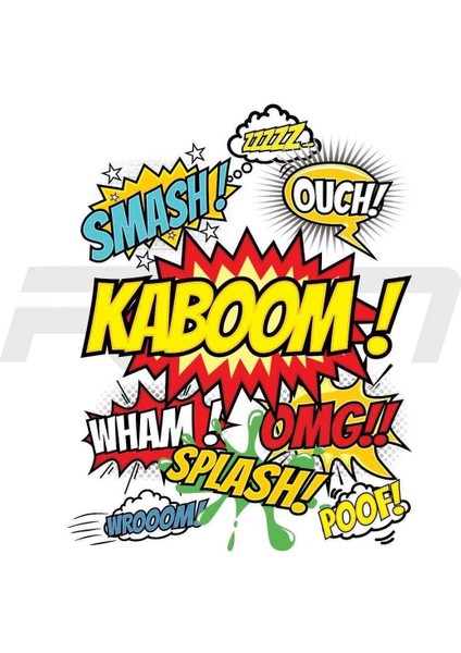 Çizg Roman Balon Araba,motosiklet,kask,laptop,cam,telefon Sticker