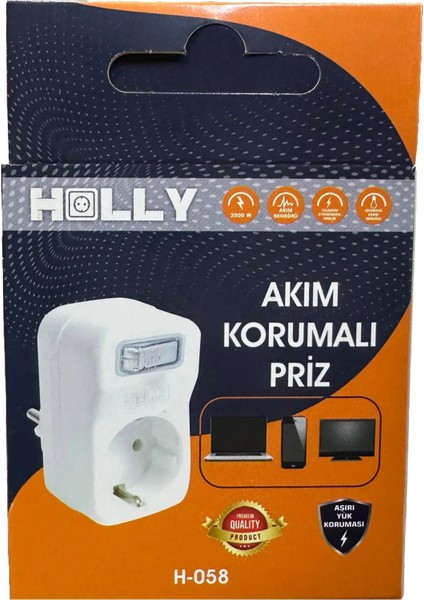 Akım Korumalı Tekli Anahtar Priz