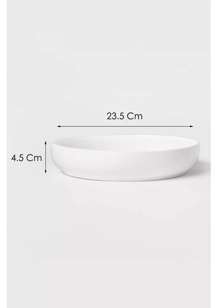 Rgs Porselen Derin Salata Kasesi & Sunumluk Servis Büyük Boy Kase 24 cm