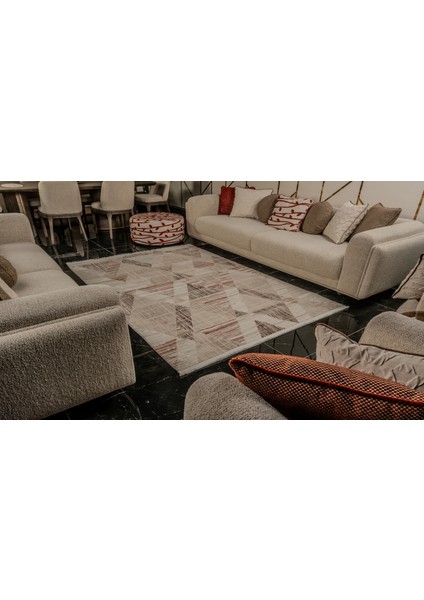 Mexx M x 009 Çok Renkli Hav Toz Vermez Salon Mutfak Koridor Oturma Odası Yolluk Halı Makine Halısı