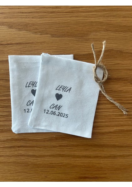 Düğün Nişan Söz Isim Baskılı Kişiselleştirilmiş Kese 10 Adet fiyatları