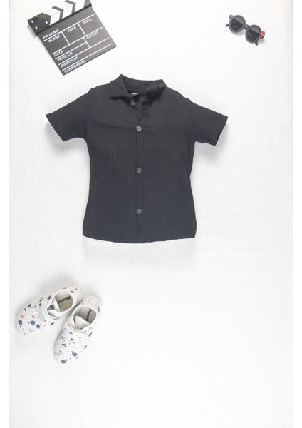 Erkek Çocuk Yazlık Takım 3-10 Yaş – Şortlu Gömlek Set | Börümcük Kumaş Alt Üst Ikili Takım fırsatları