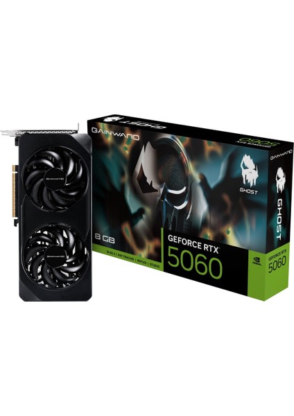 Gaınward Geforce RTX5060 Ghost 8gb Gddr7 128BIT Gaming (Oyuncu) Ekran Kartı
