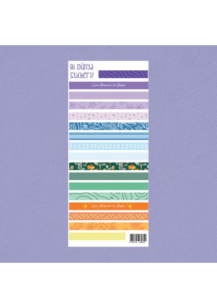 M57 – Renkli Bantlar Islami Sticker Seti