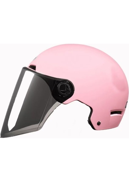 Büyük Basit Elektrikli Araba Kaskı Erkek ve Kadın Modelleri 4XL65 Ekstra Büyük Baş Çevresi Artı Boyutu Yaz Yarım Kask (Yurt Dışından)