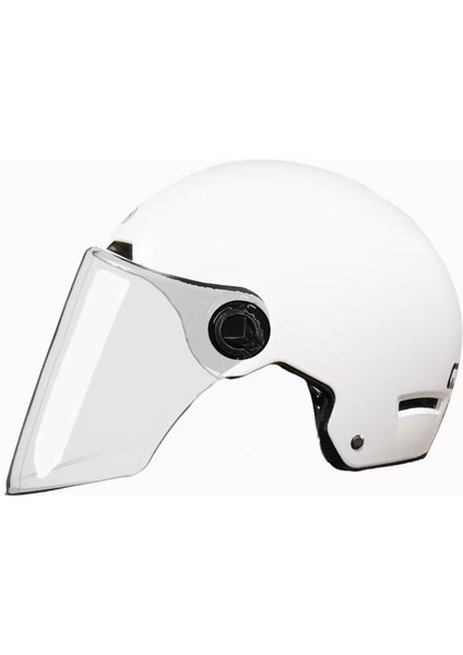 Büyük Basit Elektrikli Araba Kaskı Erkek ve Kadın Modelleri 4XL65 Ekstra Büyük Baş Çevresi Artı Boyutu Yaz Yarım Kask (Yurt Dışından)