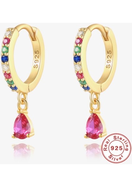 S925 Gümüş Küpe Küpe Moda Kulak Tokası Küpe Damla Küpe (Yurt Dışından)