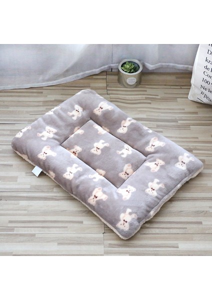 Kalınlaştırılmış Peluş Mat Kedi Kumu Kedi Uyku Matı Köpek Kulübesi Pamuklu Pedler Sıcak Yuva Pedleri (Yurt Dışından)