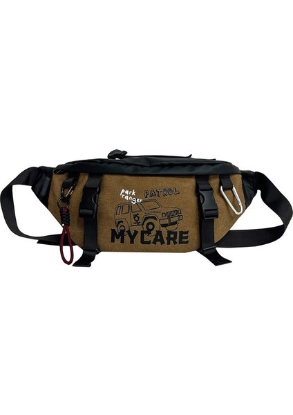 Bisiklet Çantası Erkek Fitness Günlük Crossbody Göğüs Çantası Moda Trend Açık Seyahat Küçük Eşya Çantası Fonksiyon Taşınabilir Bel Çantası (Yurt Dışından)
