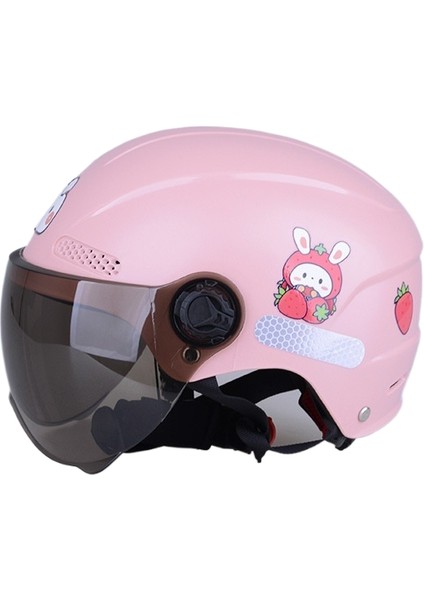 3c Sertifikalı Kask Yaz Elektrikli Motosiklet Karikatür Güvenlik Yarım Kask (Yurt Dışından)
