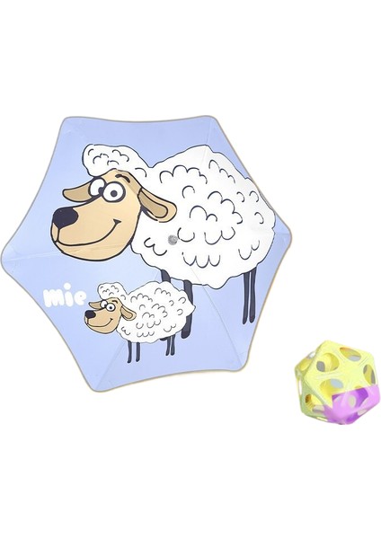 Karikatür Çocuk Anti-Delinme Şemsiye Anaokulu Yağmur ve Güneş Işığı Çift Kullanımlı Şemsiye Yansıtıcı Şerit Çocuk Uzun Saplı Şemsiye (Yurt Dışından)